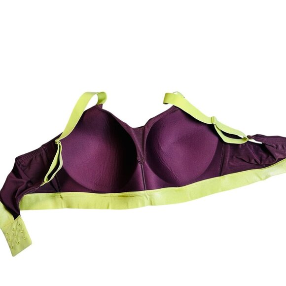 ThirdLove Kinetic Adjustable 40D Sports Bra Colorblock Purple Green Outdoors Hi - Picture 4 of 6
